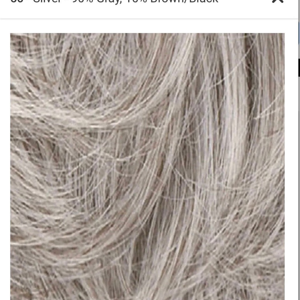 Elegant Silver Gray Women's Hair Wig - Picture 4 of 16